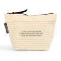 Overthinker Zippered Canvas Pouch