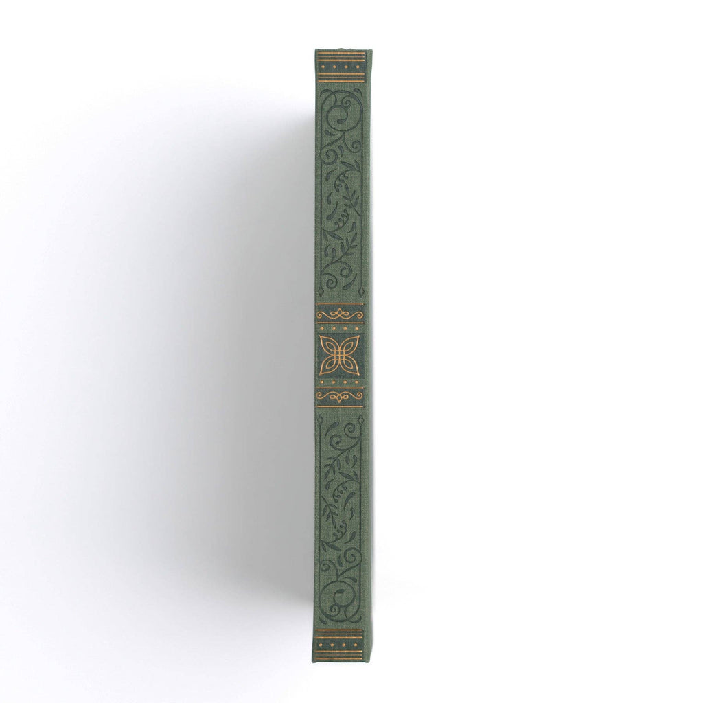 Storybook In Vintage Olive Dot Grid Notebook