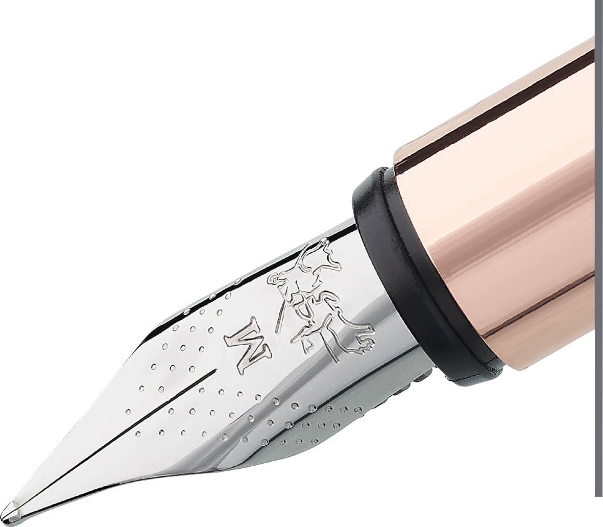NEO Slim Black Matte & Rose Gold Fountain Pen