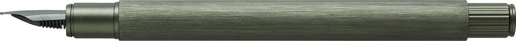 NEO Slim Brushed Aluminum Olive Green Fountain Pen