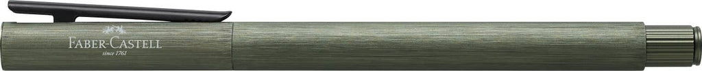 NEO Slim Brushed Aluminum Olive Green Fountain Pen