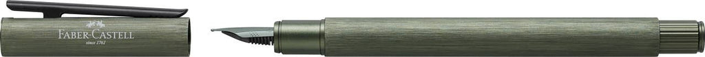 NEO Slim Brushed Aluminum Olive Green Fountain Pen